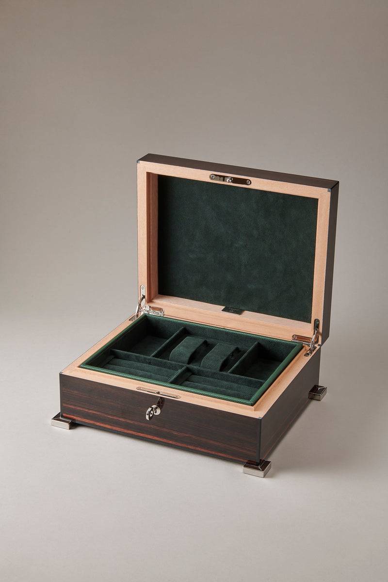 Lorenzi Milano Cofanetto porta gioie in Ebano makassar