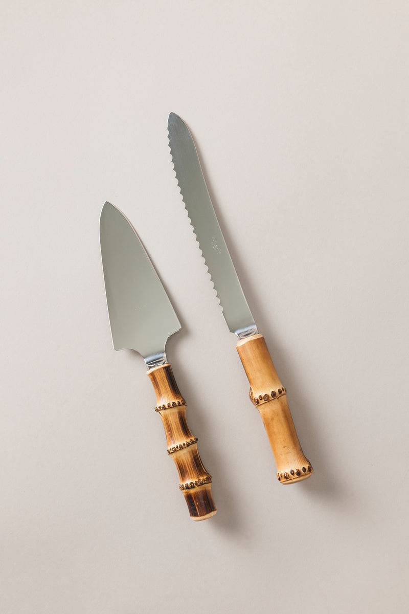 Lorenzi Milano Coltello e pala torta (individuali) in Bambù