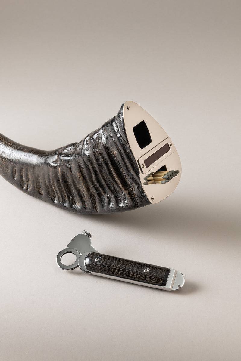 Lorenzi Milano Completo Per Sigari Da Tavolo In Bufalo D'acqua