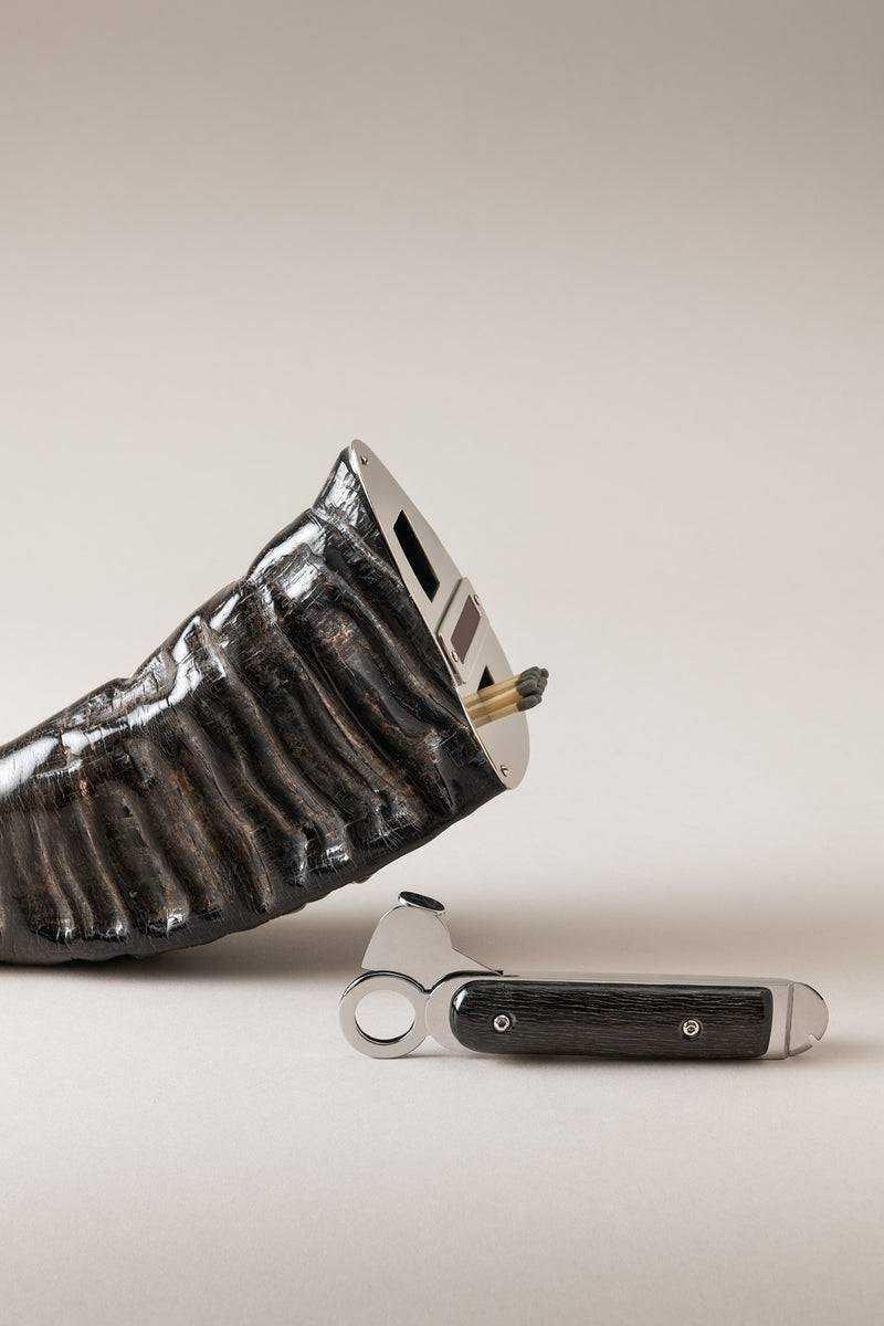 Lorenzi Milano Completo Per Sigari Da Tavolo In Bufalo D'acqua