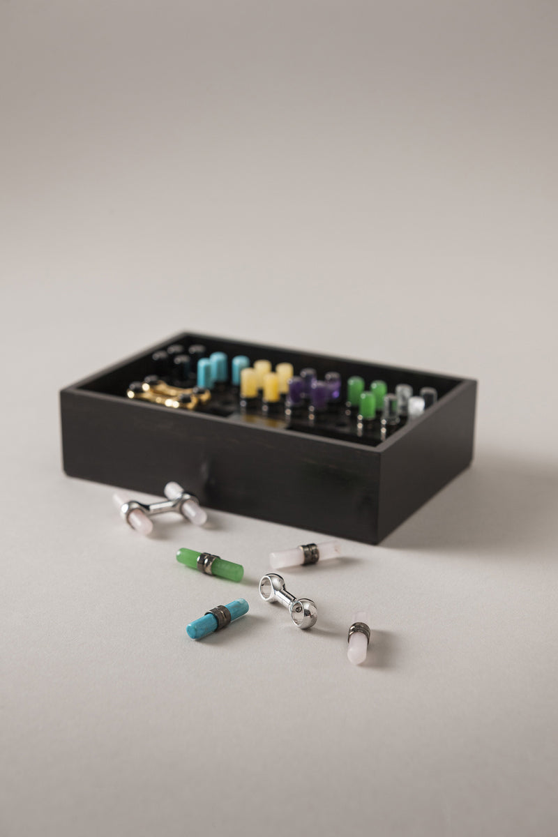 Lorenzi Milano Completo Settimanale Gemelli Intercambiabili In Saffiano