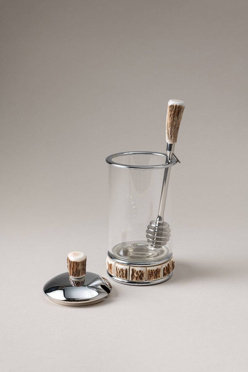 Lorenzi Milano Contenitore Miele Con Cucchiaio In Cervo (palco)