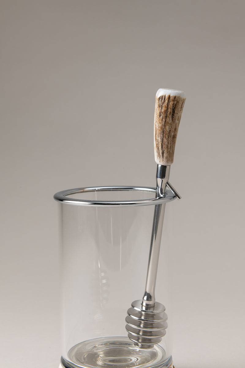 Lorenzi Milano Contenitore Miele Con Cucchiaio In Cervo (palco)