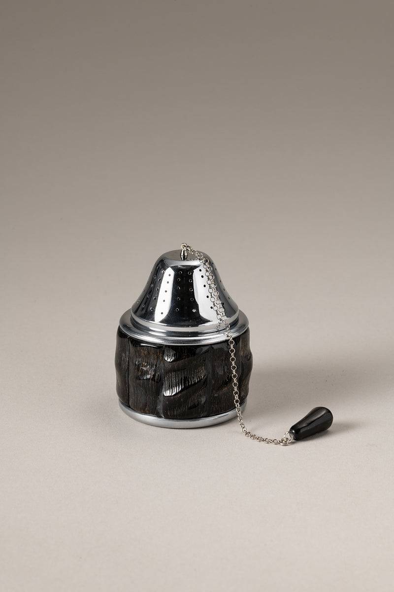 Lorenzi Milano Infusore da tè con piattino in Orice