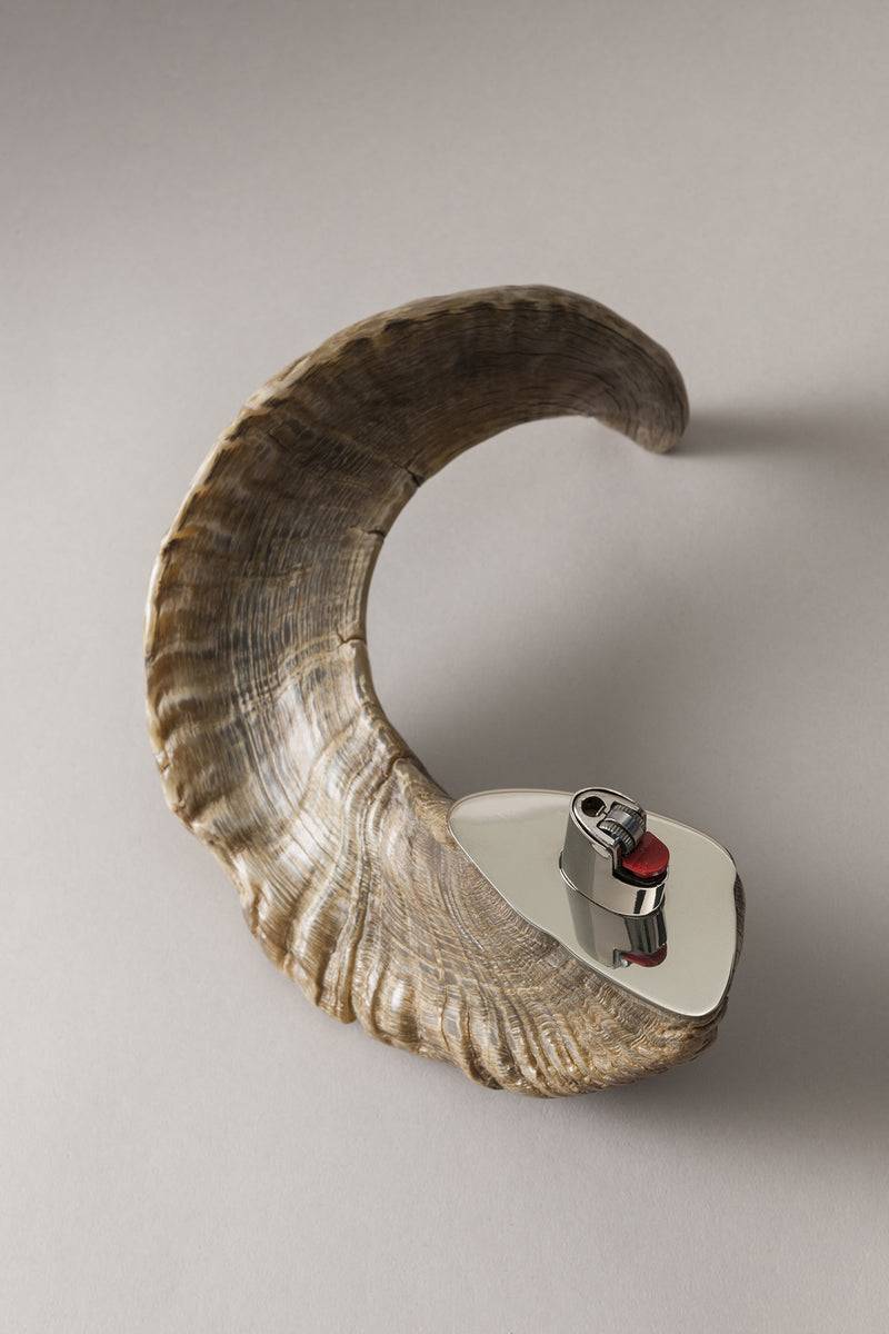 Lorenzi Milano Accendino Da Tavolo In Montone