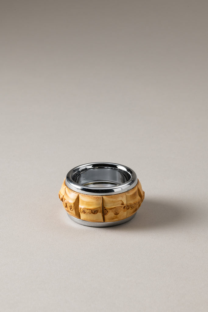 Lorenzi Milano Anello Porta Tovagliolo In Bambù