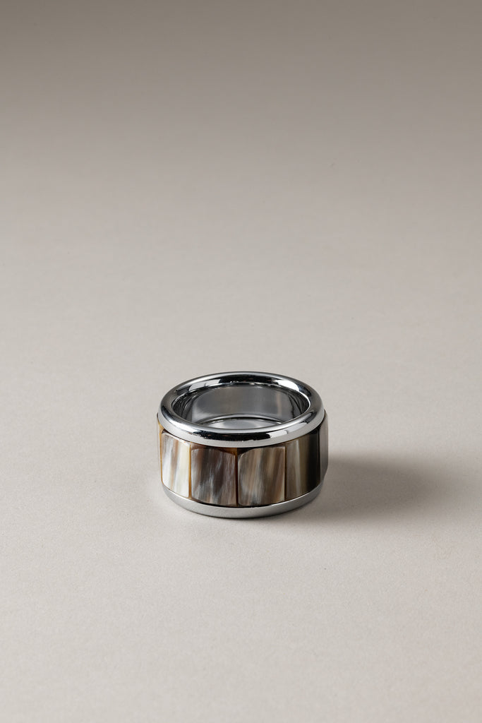 Lorenzi Milano Anello Porta Tovagliolo In Zebu