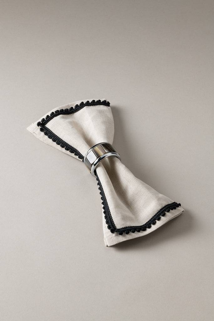 Lorenzi Milano Anello porta tovagliolo in Zebu