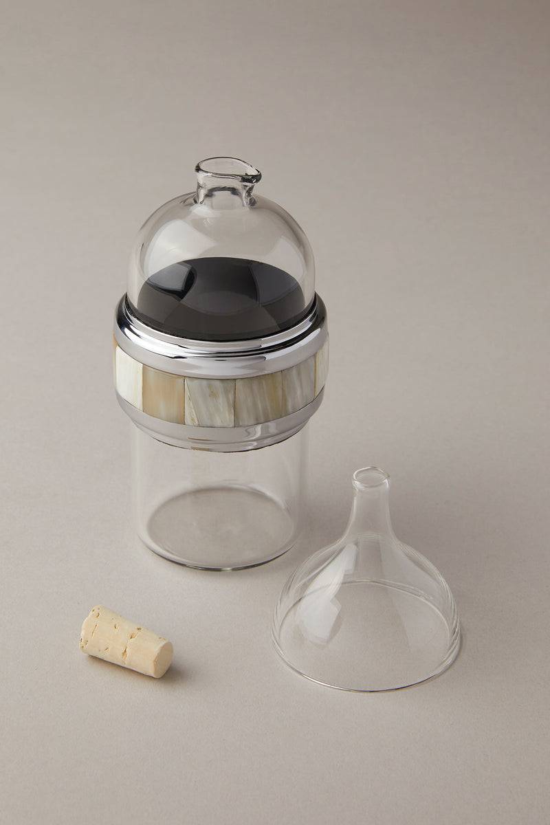 Lorenzi Milano Bottiglia Olio/aceto Mignon In Zebu