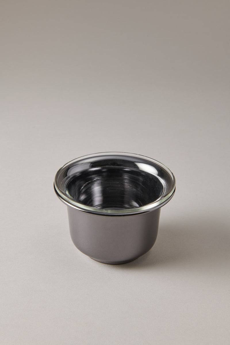 Lorenzi Milano Ciotola barba in Nichel nero