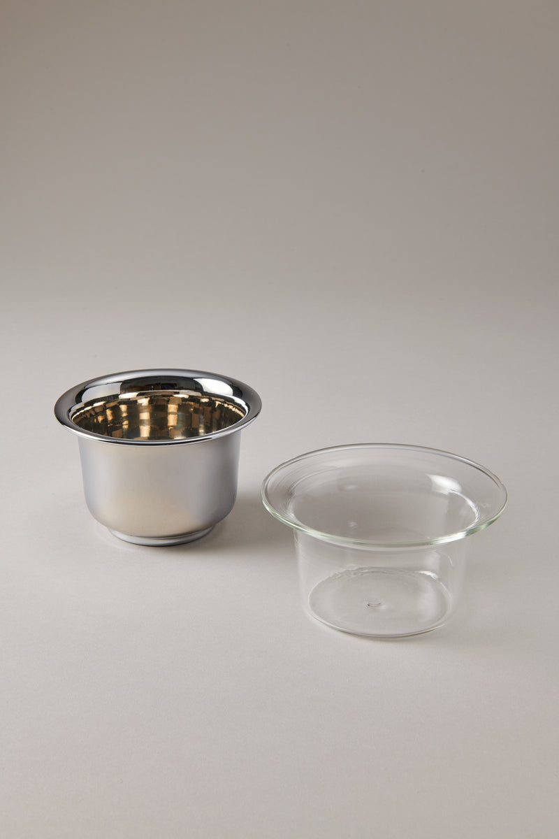 Lorenzi Milano Ciotola Barba In Ottone Cromato