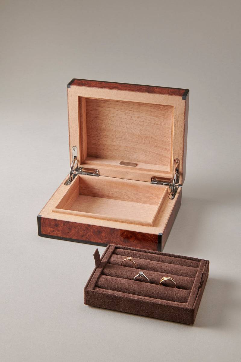 Lorenzi Milano Cofanetto Porta Anelli In Amboina