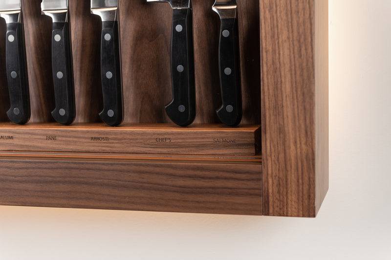 Lorenzi Milano Coltelliera Grande Con Vetro In POM