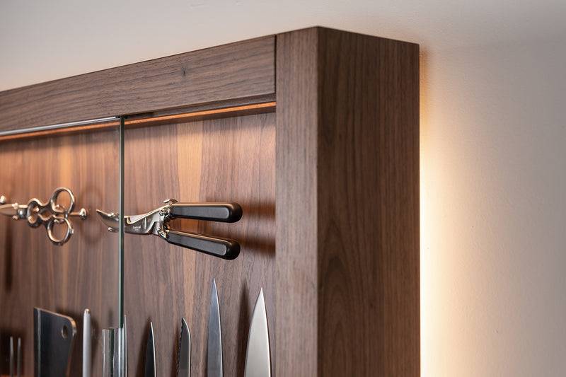 Lorenzi Milano Coltelliera Grande Con Vetro In POM