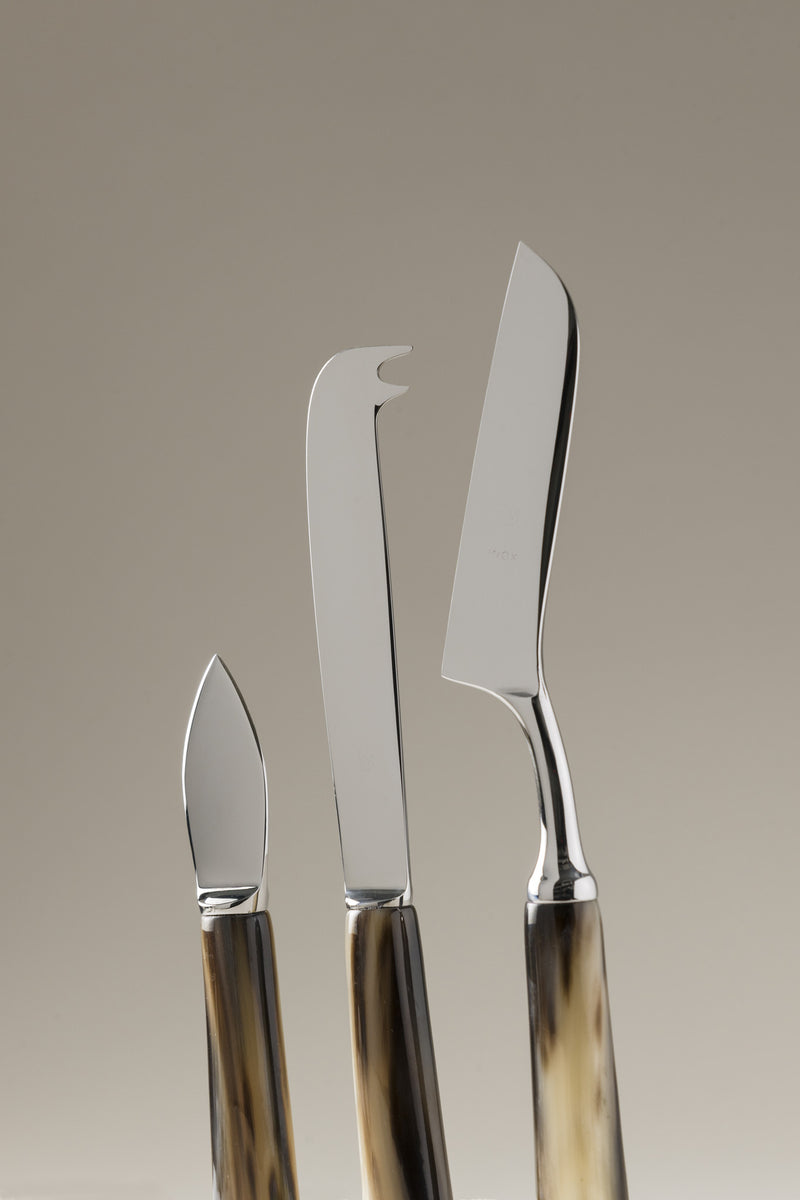 Lorenzi Milano Coltello Formaggio In Zebu