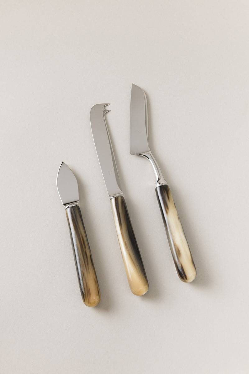 Lorenzi Milano Coltello formaggio in Zebu