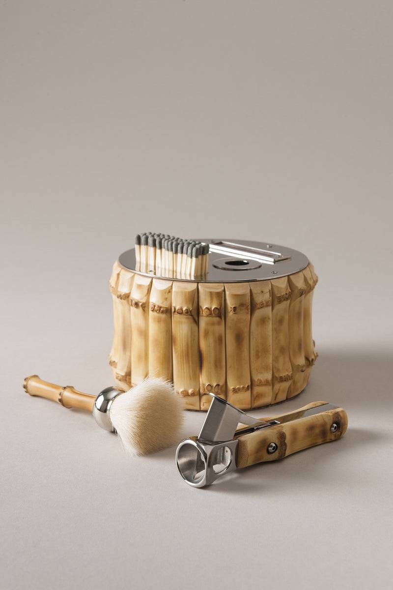 Lorenzi Milano Completo Da Sigari In Bambù