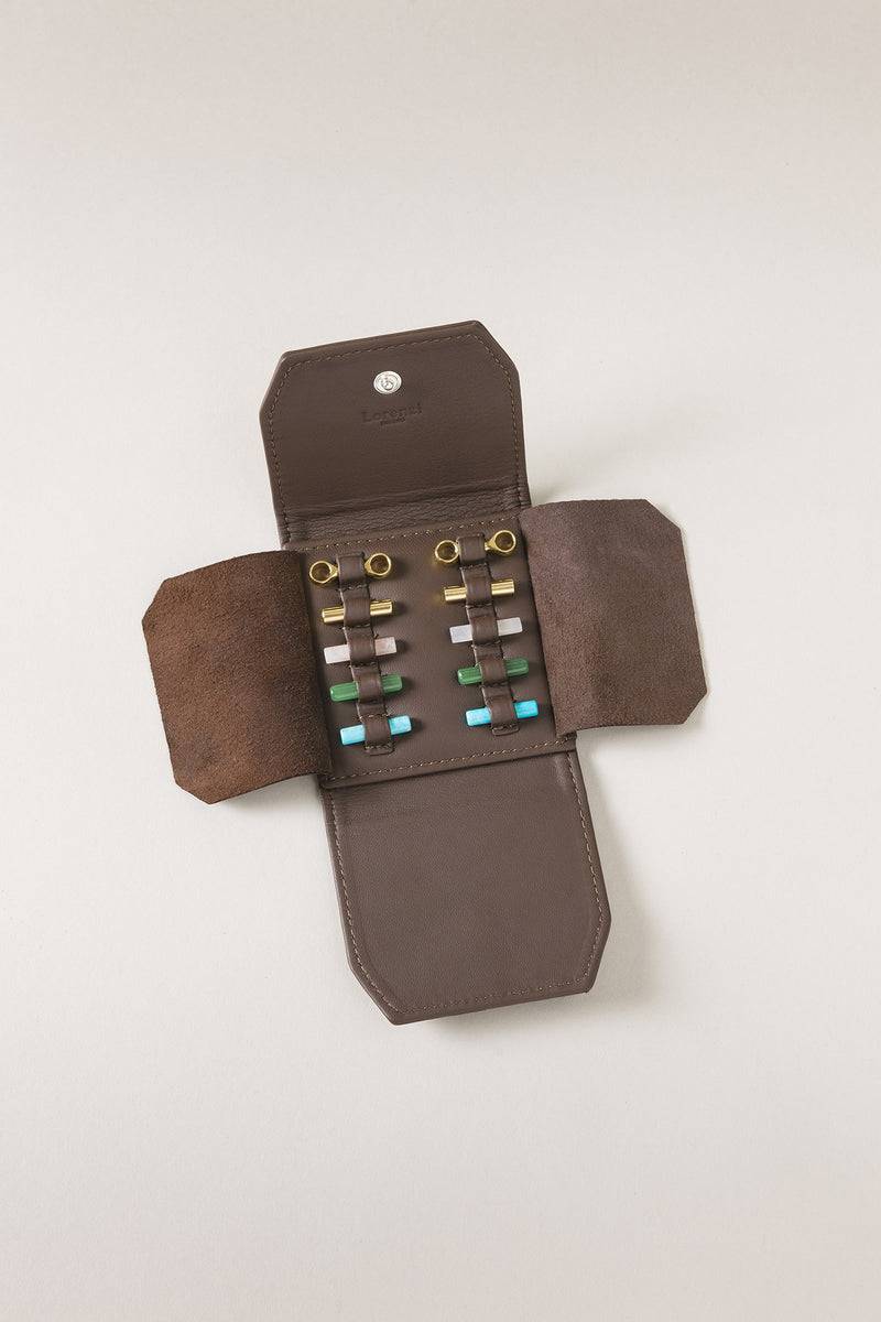 Lorenzi Milano Completo gemelli (dorato) in Nappa