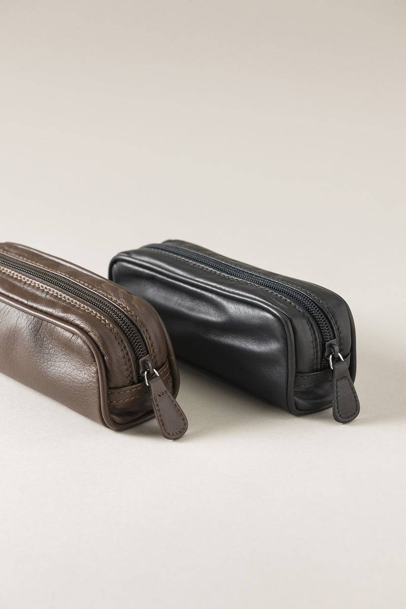 Lorenzi Milano Contenitore Per Cosmetici In Nappa