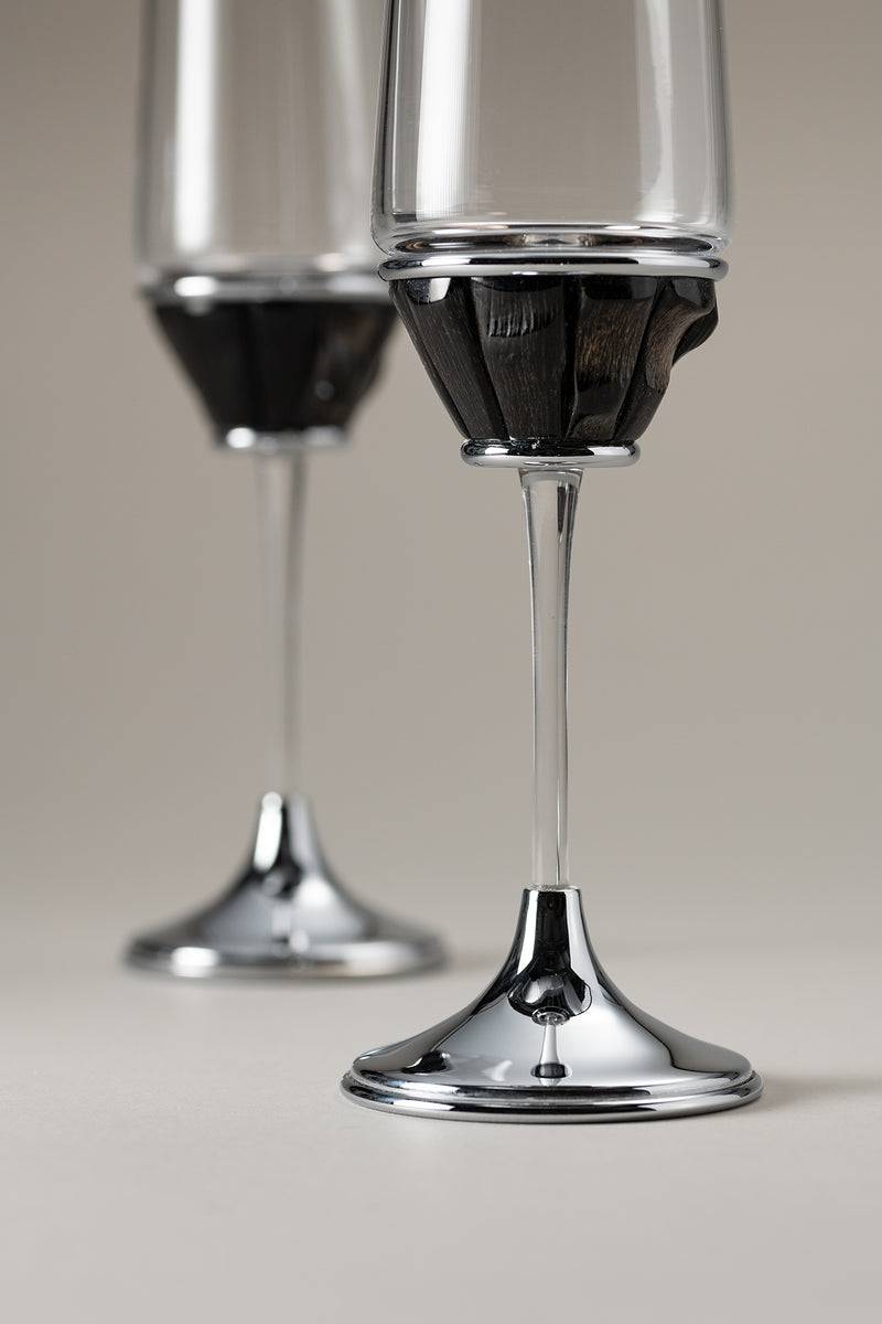 Lorenzi Milano Coppia Flute Champagne In Orice