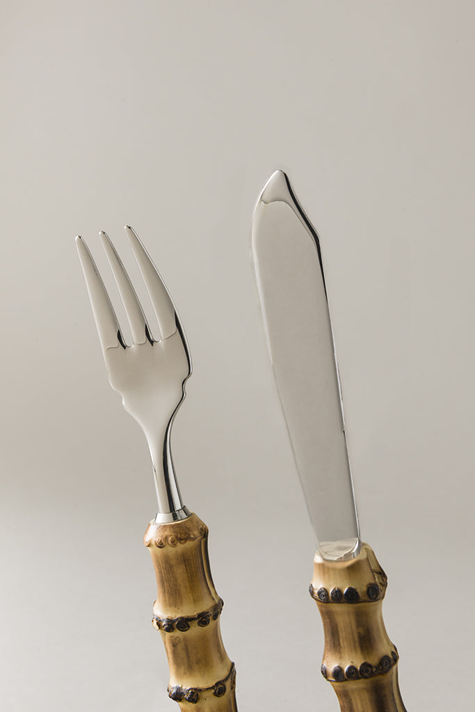 Lorenzi Milano Coppia Pesce Da Tavola In Bambù