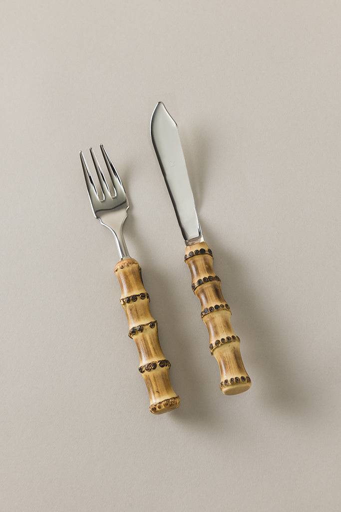 Lorenzi Milano Coppia pesce da tavola in Bambù