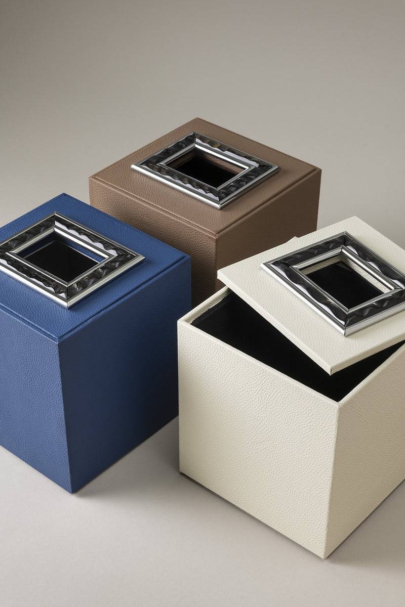 Lorenzi Milano Cubo Porta Fazzoletti In Orice