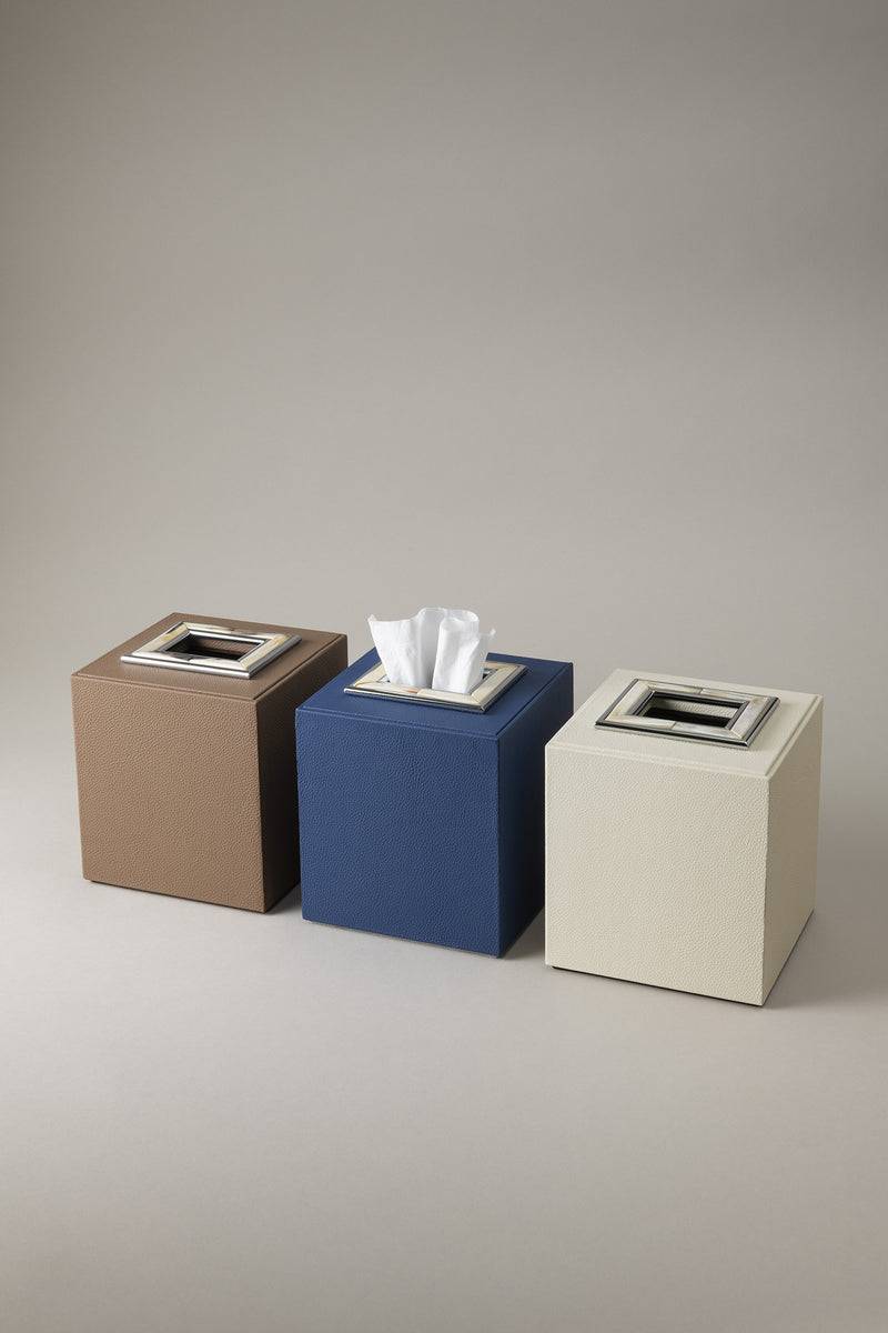 Lorenzi Milano Cubo Porta Fazzoletti In Zebu