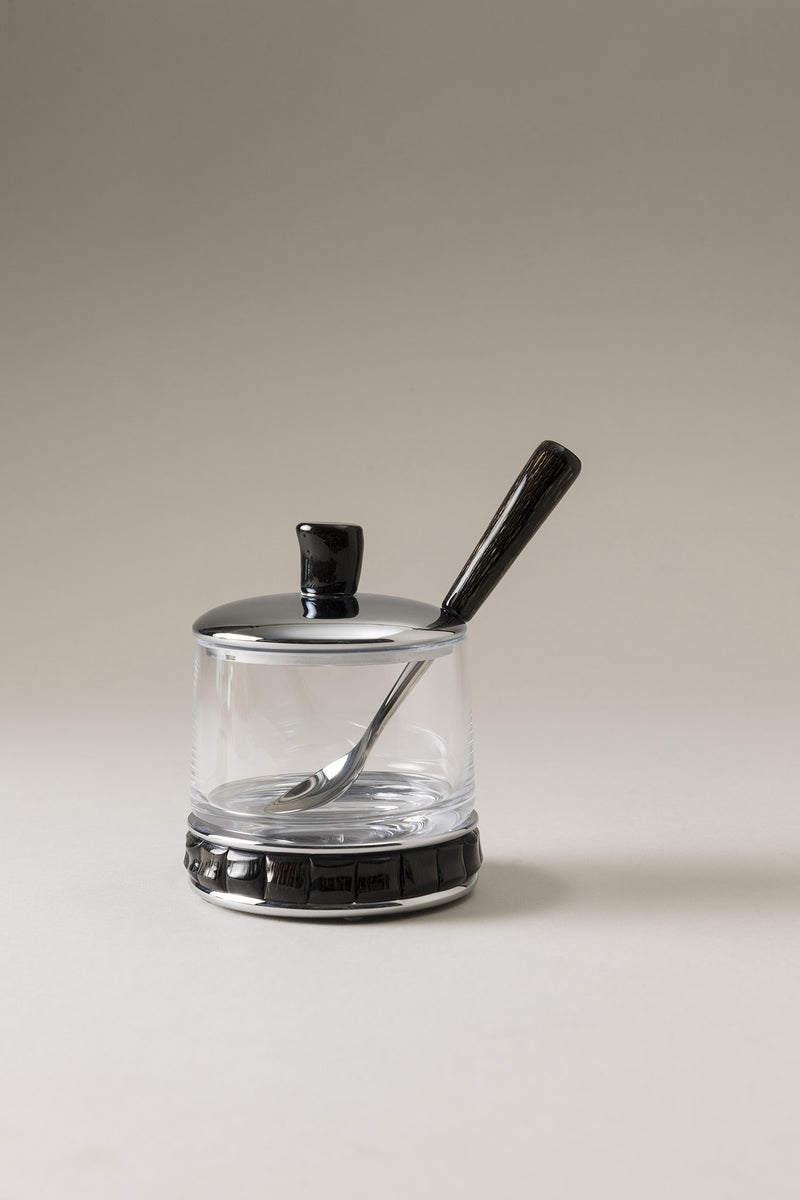 Lorenzi Milano Formaggiera con cucchiaio in Orice