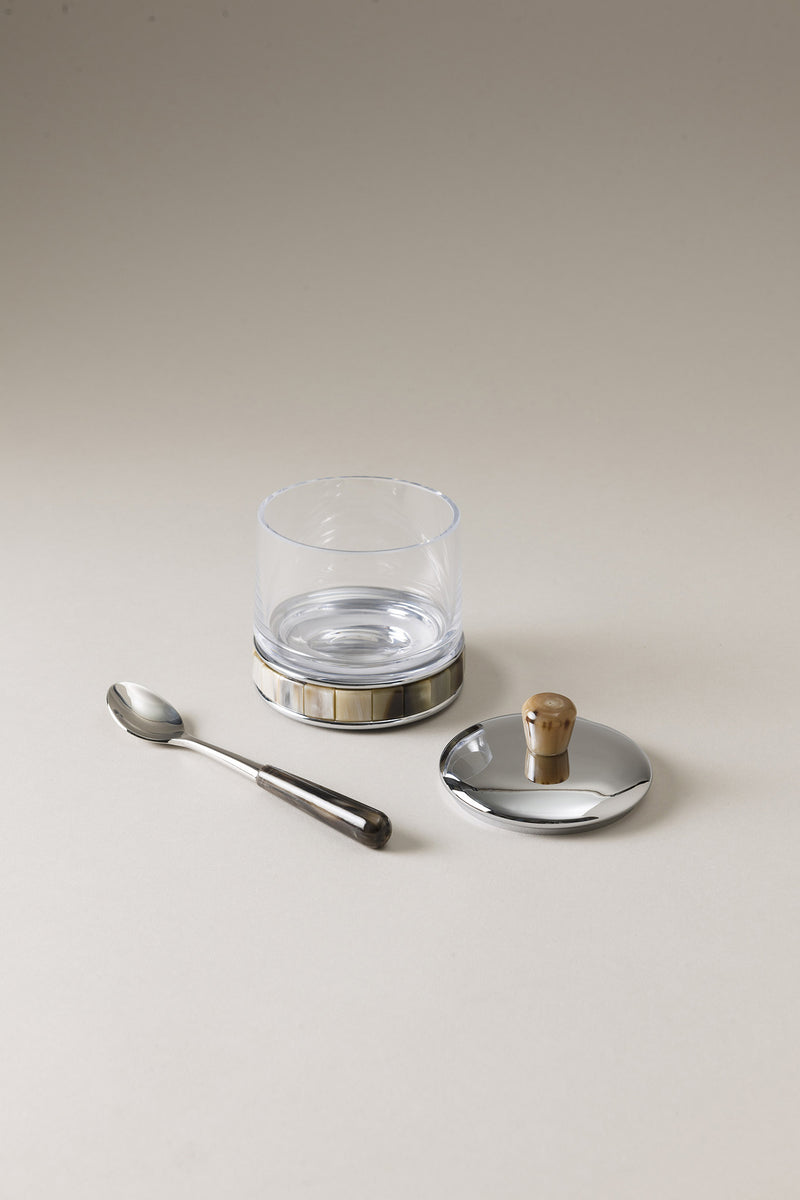 Lorenzi Milano Formaggiera Con Cucchiaio In Zebu