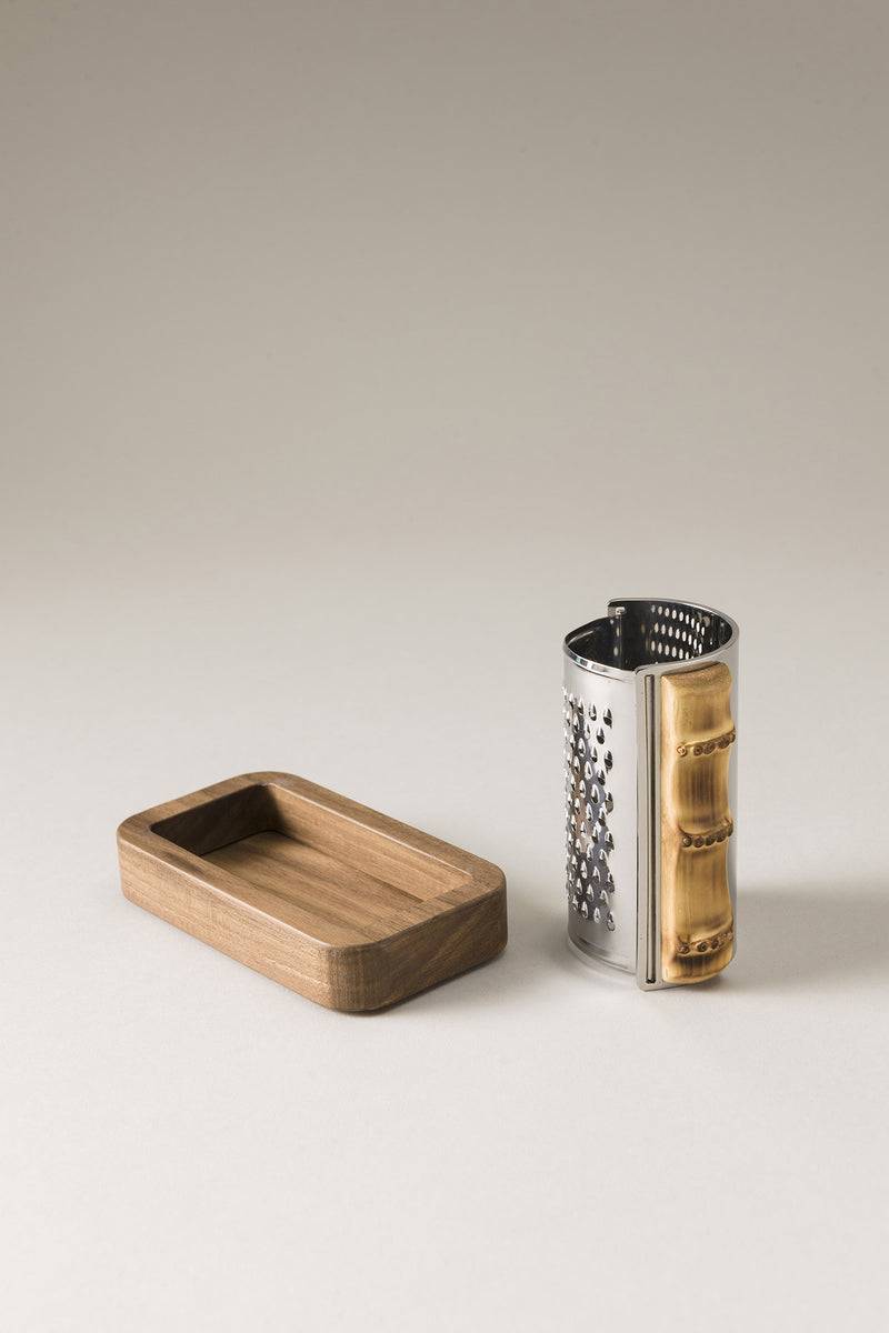 Lorenzi Milano Grattugia Con Vassoio In Bambù