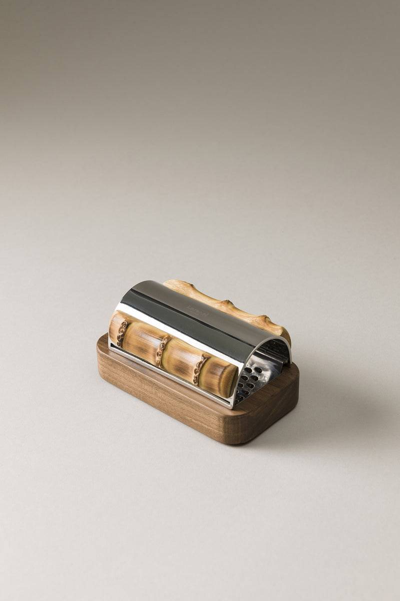 Lorenzi Milano Grattugia con vassoio in Bambù