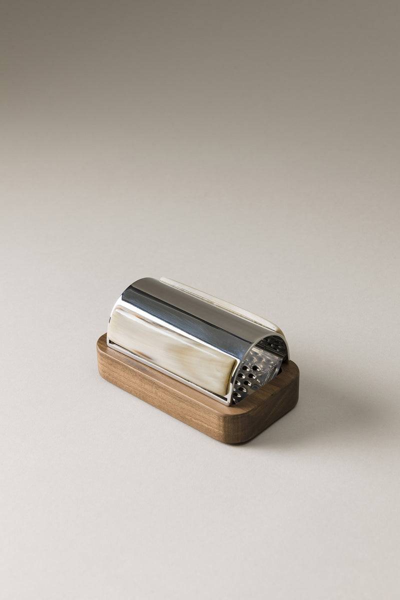 Lorenzi Milano Grattugia con vassoio in Zebu