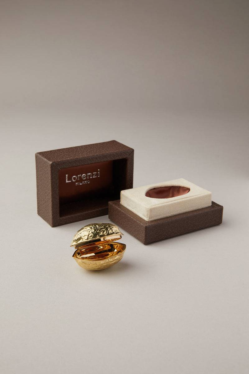 Lorenzi Milano Noce Porta Pillole In Oro Giallo