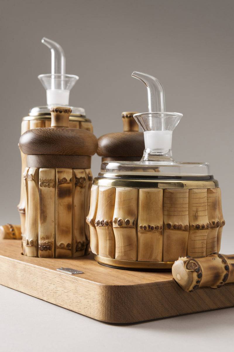 Lorenzi Milano Oliera Completa Grande In Bambù