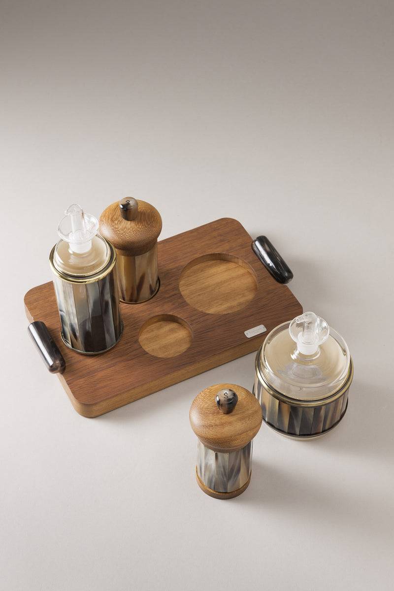 Lorenzi Milano Oliera Completa Grande In Zebu