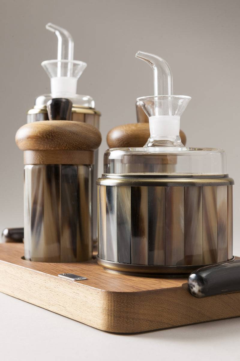 Lorenzi Milano Oliera Completa Grande In Zebu