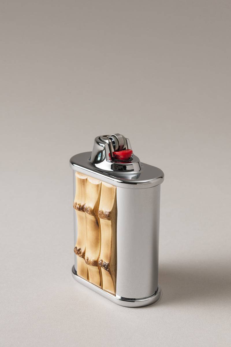 Lorenzi Milano Porta Accendino Bic Tavolo In Bambù