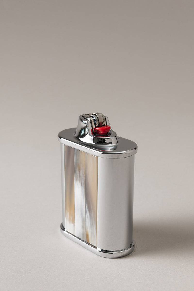 Lorenzi Milano Porta Accendino Bic Tavolo In Zebu