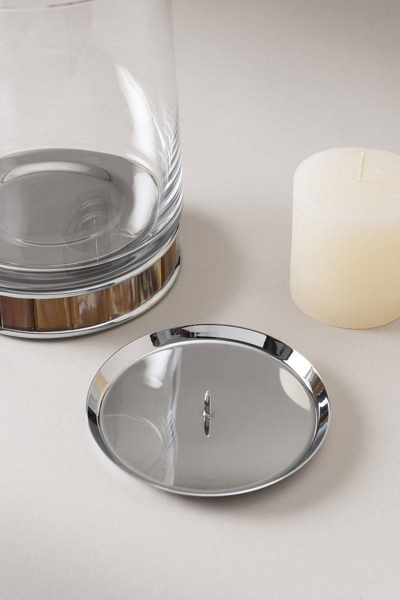 Lorenzi Milano Porta Candele Grande In Zebu