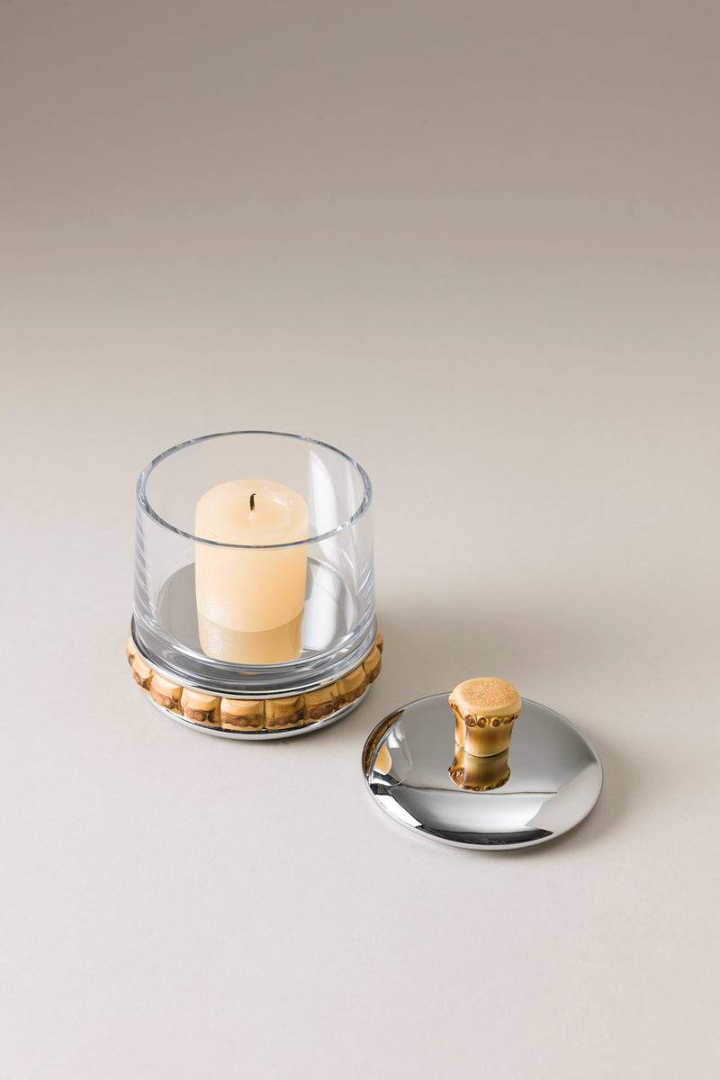 Lorenzi Milano Porta Candele Piccolo In Bambù