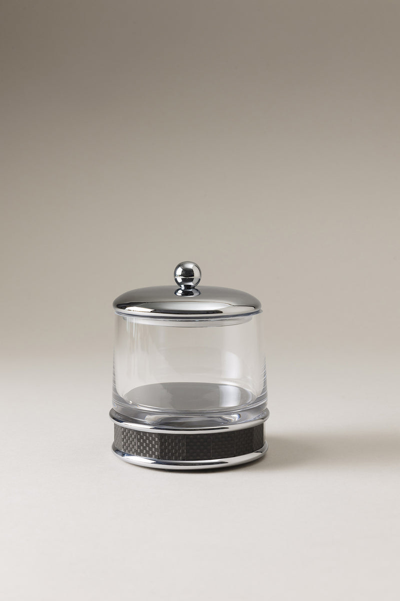 Lorenzi Milano Porta candele piccolo in Carbonio