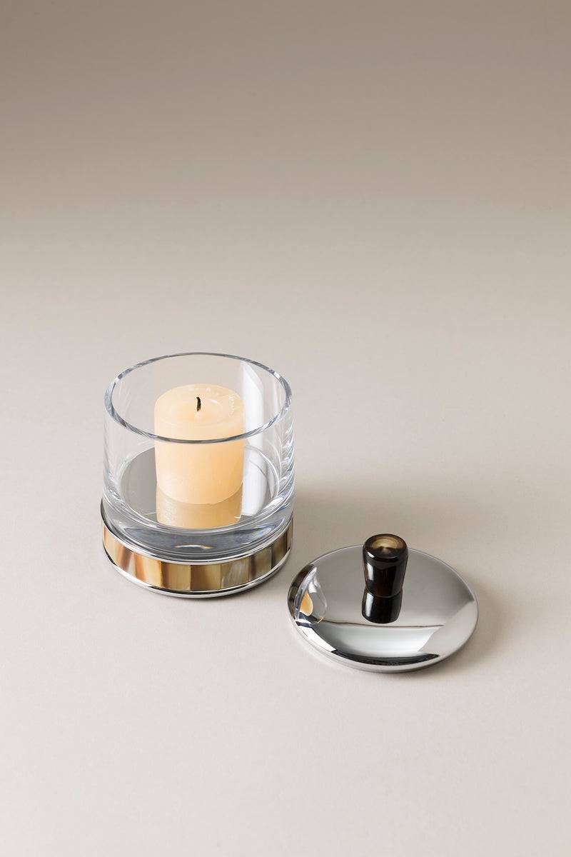 Lorenzi Milano Porta Candele Piccolo In Zebu