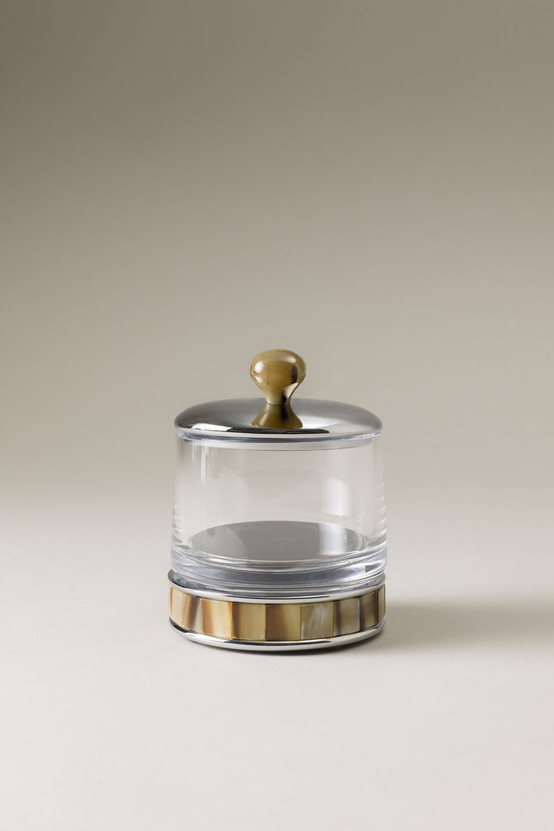 Lorenzi Milano Porta candele piccolo in Zebu