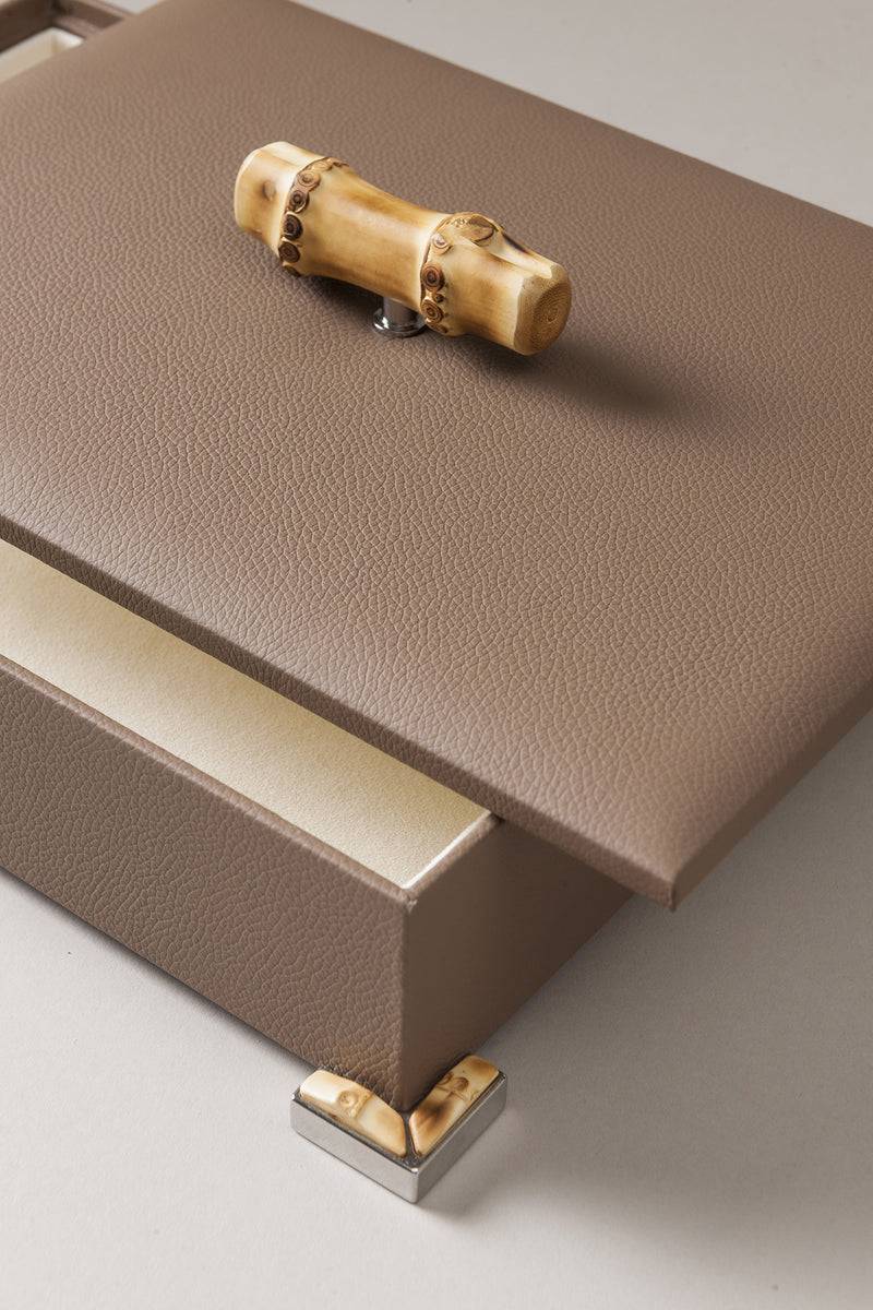 Lorenzi Milano Porta Oggetti Rettangolare In Bambù