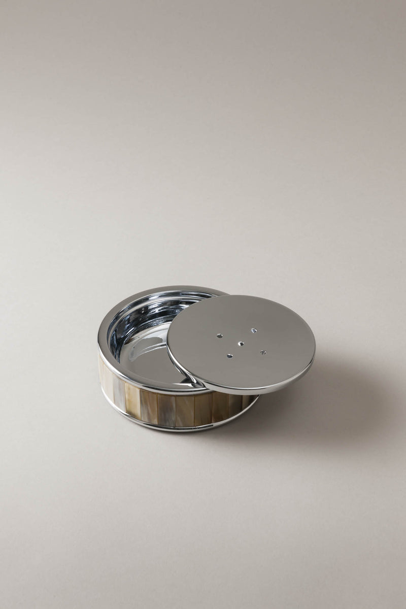 Lorenzi Milano Porta Saponetta Da Toilette In Zebu