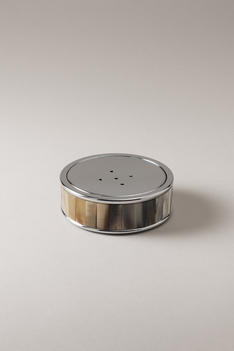 Lorenzi Milano Porta saponetta da toilette in Zebu