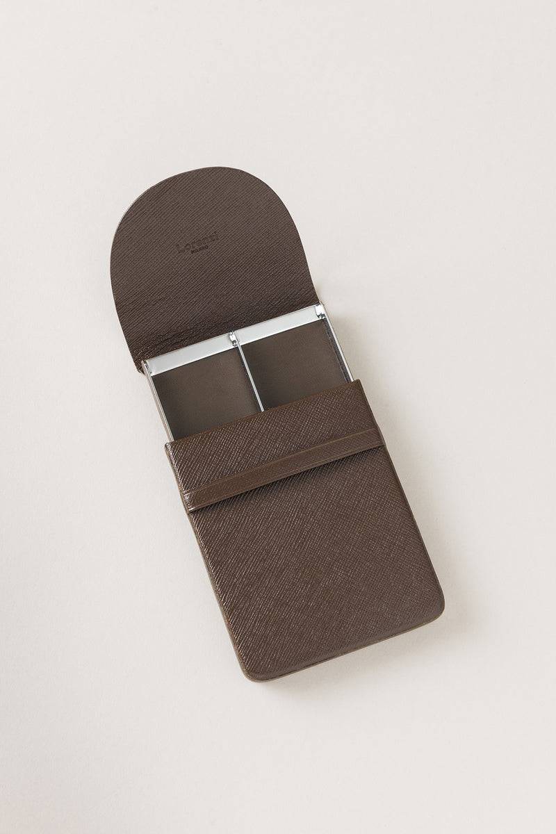 Lorenzi Milano Porta sigarette grande in Saffiano