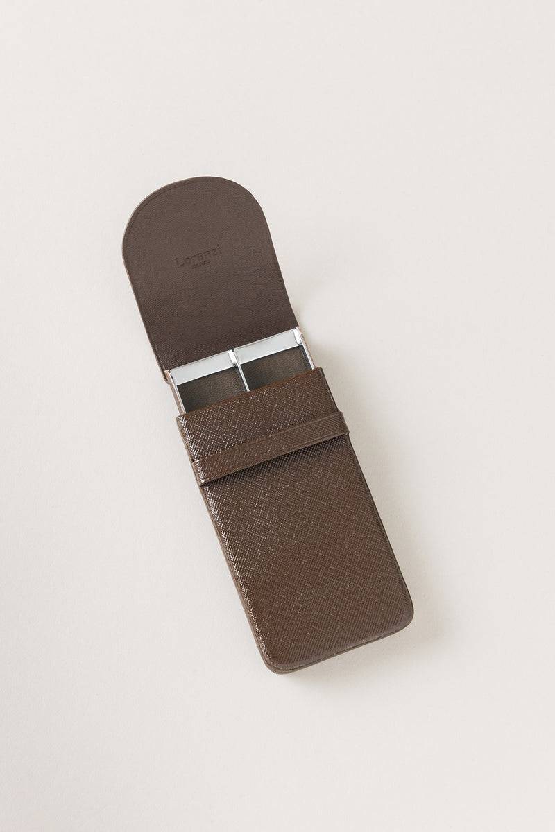 Lorenzi Milano Porta sigarette piccolo in Saffiano