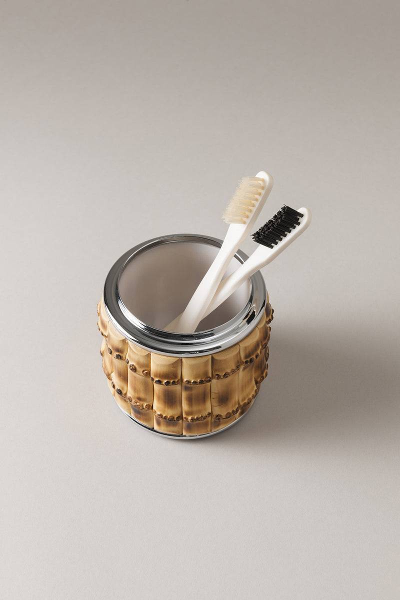 Lorenzi Milano Porta Spazzolini Da Denti In Bambù